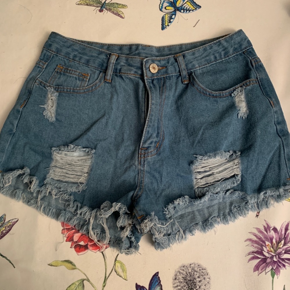 High Waisted Denim Shorts